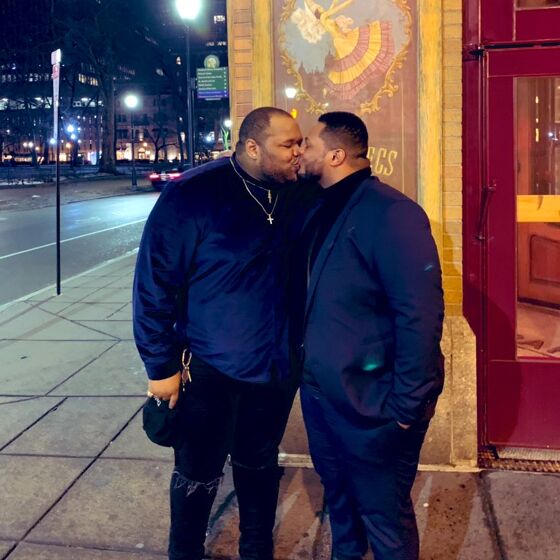 Viral kissing photo celebrates ‘fat, heavy, thick, black and gay men’