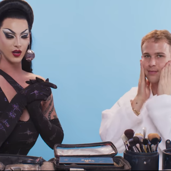 Violet Chachki gives ‘13 Reasons Why’ star Tommy Dorfman their first drag makeover