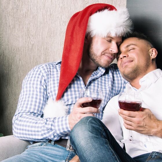 He’ll be deployed for the holidays, so his boyfriend just gave him Christmas