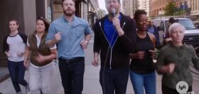 WATCH: Billy Eichner and Chris Evans harass New Yorkers with a bunch of lesbians