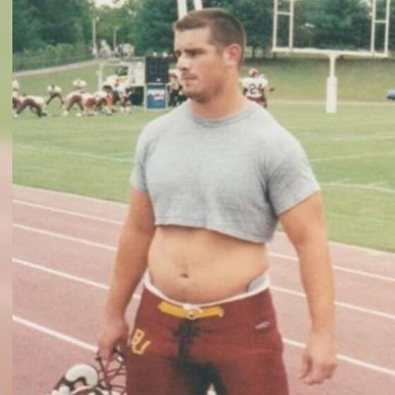 A reminder that politician Brian Sims used to be quite a football jock