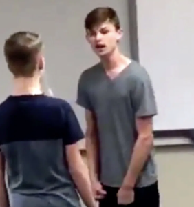 Gay teen fights back against school bully as teachers do nothing in viral video