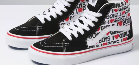 The latest line of Vans “I Heart” sneakers is giving off major bisexual energy