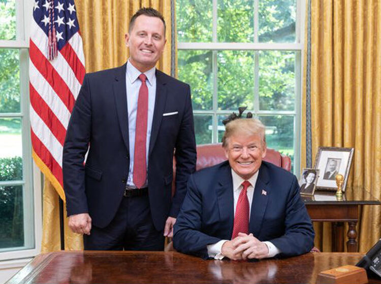 Conservatives are gunning for gay Trumpster Richard Grenell. Cue the eye rolls.