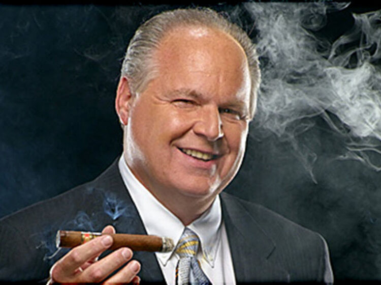After denying the dangers of smoking for years, Rush Limbaugh is diagnosed with advanced lung cancer