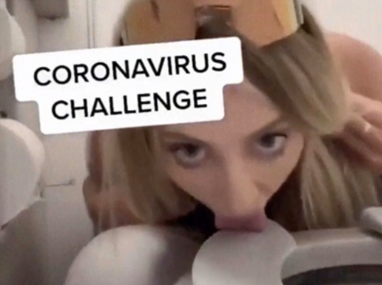Girl who licked toilet seat in “coronavirus challenge” insists she’s protected because she’s on PrEP
