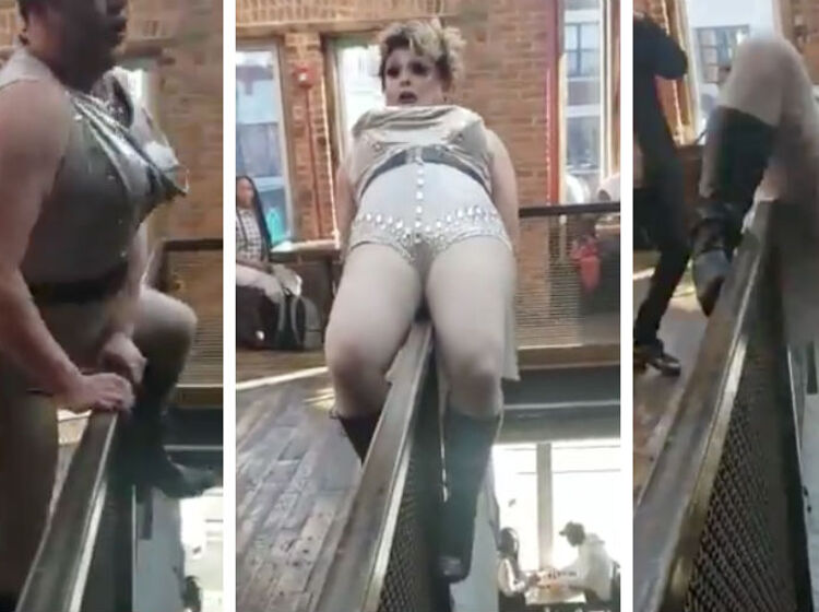 WATCH: Drag brunch nearly ends in disaster