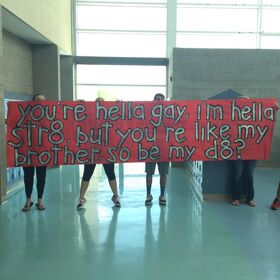 That time a straight teen asked his gay best friend to prom in the cutest promposal ever