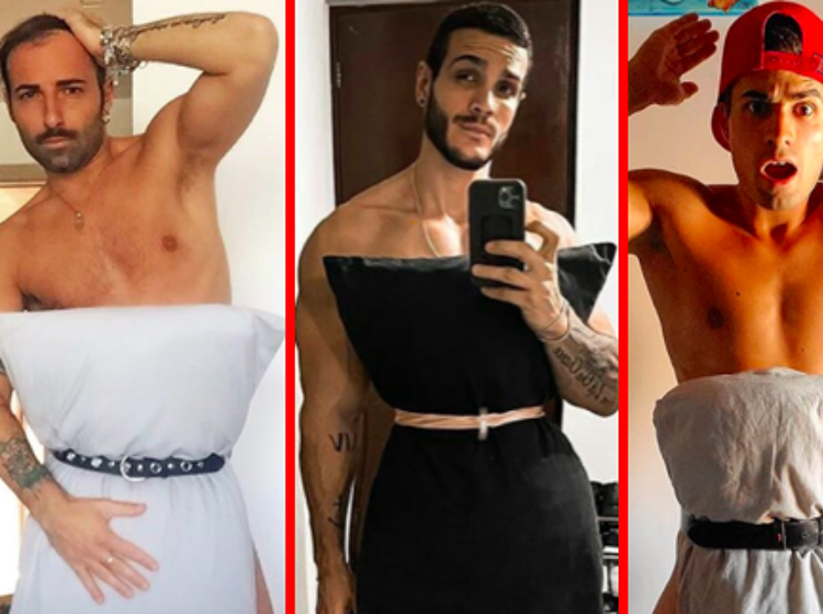 PHOTOS: Guys are posting thirsty pictures of themselves for the “Quarantine Pillow Challenge”