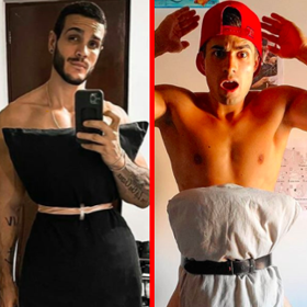 PHOTOS: Guys are posting thirsty pictures of themselves for the “Quarantine Pillow Challenge”