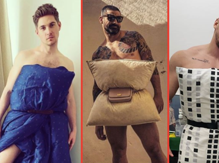 PHOTOS: More thirsty pics of guys doing the “Quarantine Pillow Challenge” because why not?