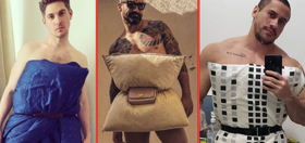 PHOTOS: More thirsty pics of guys doing the “Quarantine Pillow Challenge” because why not?