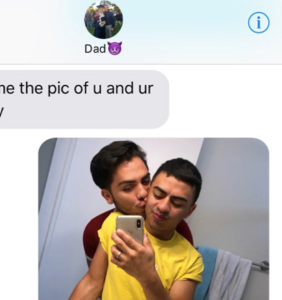 His dad asked to see a picture of his “boy toy,” what happened next was the sweetest thing ever
