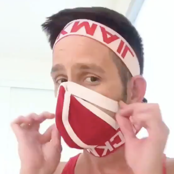 WATCH: Actor Emerson Collins teaches you how to make a jockstrap mask