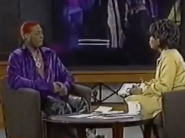 This long-lost video of Oprah interrogating Dennis Rodman about his sexuality is super uncomfortable
