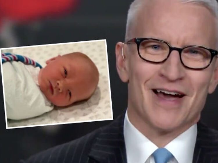 Anderson Cooper announces he’s a dad and shares pics of son, Wyatt