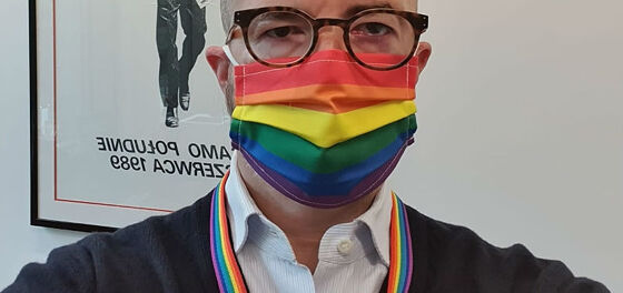 British ambassador to Poland wears rainbow face mask for LGBTQ rights