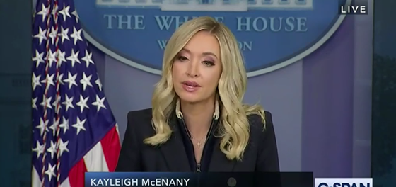 Kayleigh McEnany’s excuse for Trump hiding in a bunker is simultaneously hilarious and nauseating