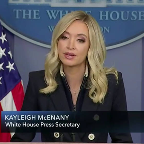 Kayleigh McEnany’s excuse for Trump hiding in a bunker is simultaneously hilarious and nauseating