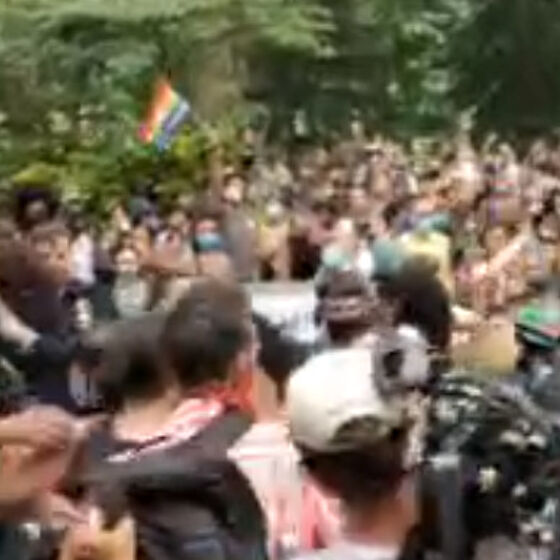 Peaceful NYC pride protest turns violent as police use gas on anniversary of Stonewall