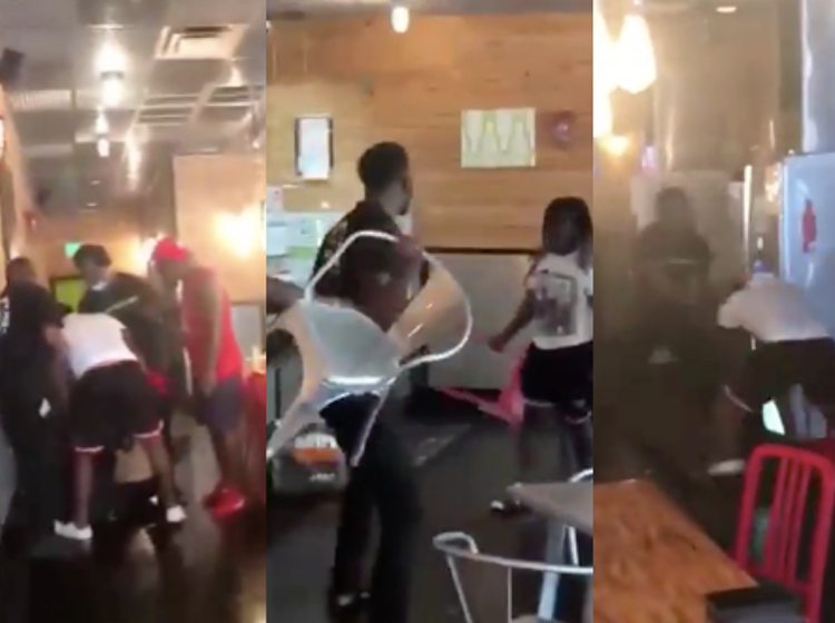 Restaurant fires worker after he is called antigay slur and beaten by customers in shocking video