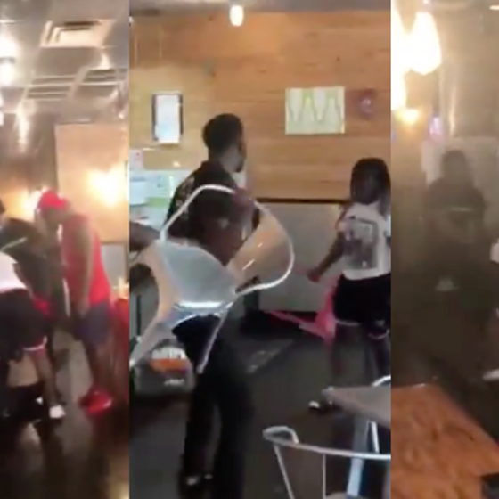 Restaurant fires worker after he is called antigay slur and beaten by customers in shocking video