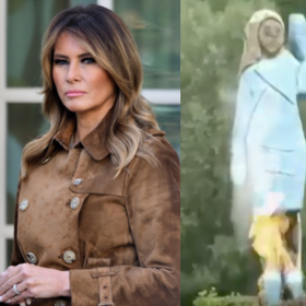 Someone torched that god-awful statue of Melania Trump in Slovenia