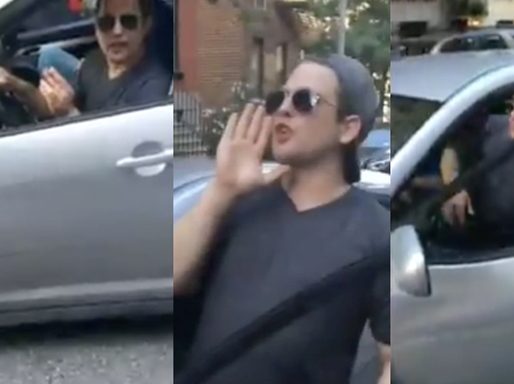 Racist gay caught on tape assaulting man for recording him shouting the N-word