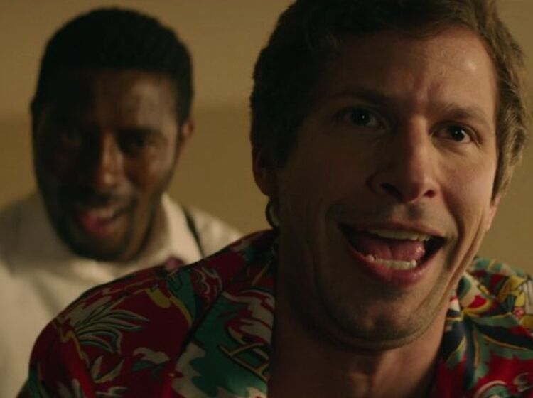 Andy Samberg gives gay sex a whirl in “Groundhog Day” inspired rom-com