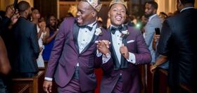 These two guys found love in their college fraternity. 10 years later, they said “I do!”