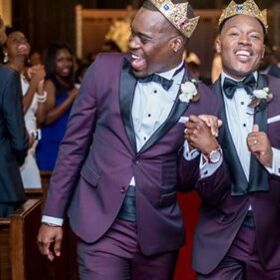 These two guys found love in their college fraternity. 10 years later, they said “I do!”