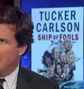 Tucker Carlson reveals his true colors and boy, what a gross palette