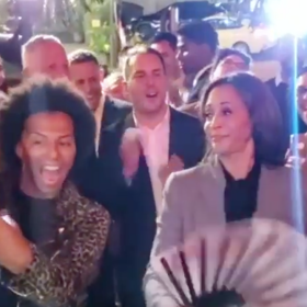 WATCH: That time Shangela taught Kamala Harris how to clack a fan at a gay bar