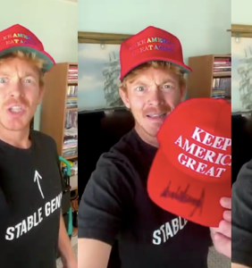 Seriously, nobody have sex with this awful gay Trump superfan