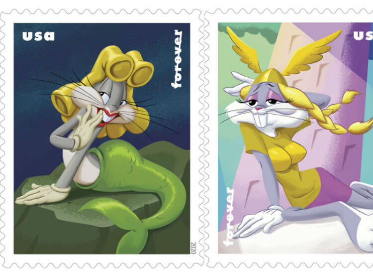Stamps of Bugs Bunny in drag prove a hit for US Postal Service