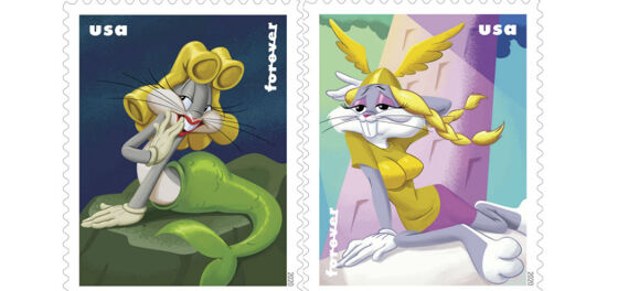 Stamps of Bugs Bunny in drag prove a hit for US Postal Service