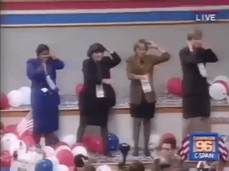 WATCH: That time everyone danced the “Macarena” at the 1996 Democratic National Convention