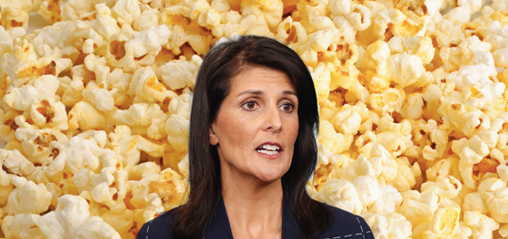 Everyone’s laughing at Nikki Haley over her Twitter meltdown about delayed popcorn delivery