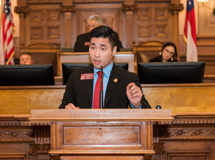 Sam Park is a strapping, gay, Asian American millennial making history in Georgia politics