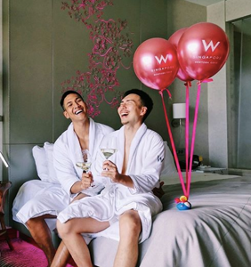 Gay couple’s sexy hotel photo shoot prompts praise and criticism in Singapore