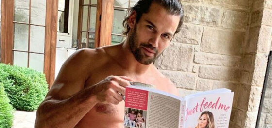 Football star poses naked in show of support for his spouse