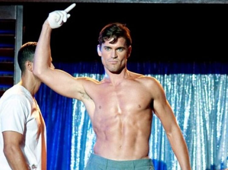 And now to brighten your day, here’s Matt Bomer stripping