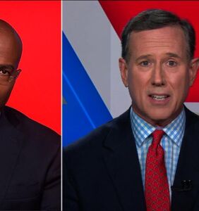 Rick Santorum tries to suggest Trump isn't racist, gets his a** handed to him on live TV