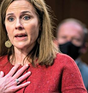 Watch Amy Coney Barrett get schooled for using “offensive and outdated” term for LGBTQ people