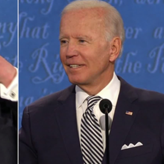 This clip of Trump mocking Biden for wearing a mask on Tuesday night hasn’t aged well