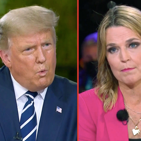 The internet is stanning Savannah Guthrie for calling Trump a “crazy uncle” to his face