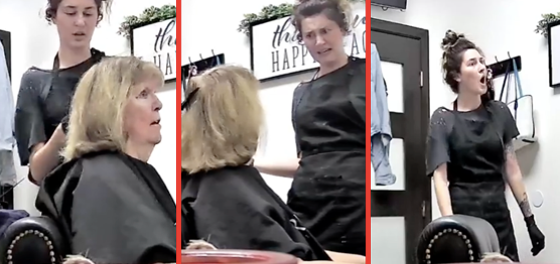 Karen told to go home and wash dye out of hair herself after having racist hissy fit inside salon