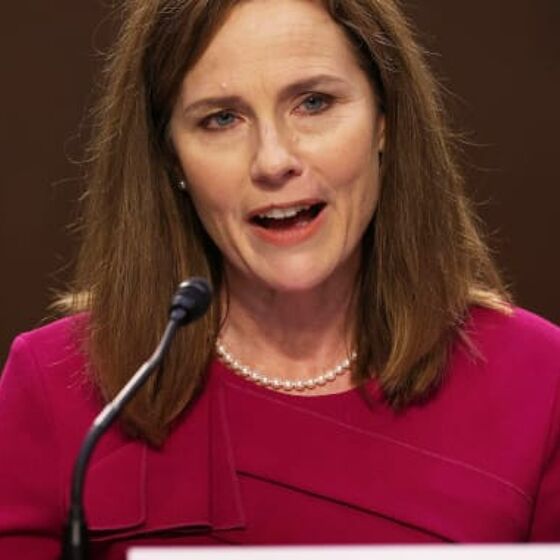 Amy Coney Barrett says she can’t comment on marriage equality, but she just did