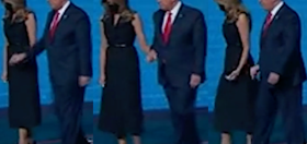 WATCH: Melania yanks hand away from Donald after final debate