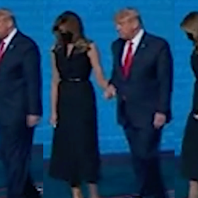 WATCH: Melania yanks hand away from Donald after final debate
